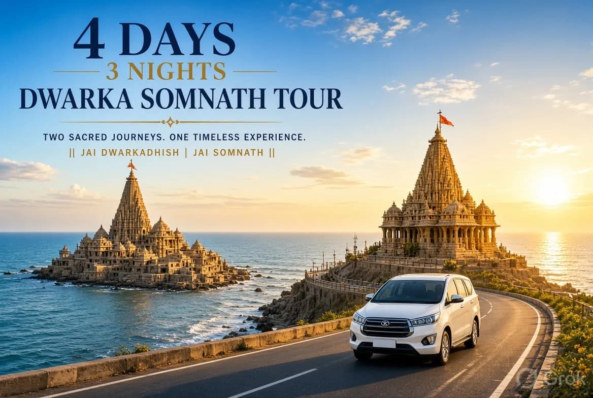 Dwarka Somnath Spiritual & Coastal Tour – 4 Days / 3 Nights Tour Package